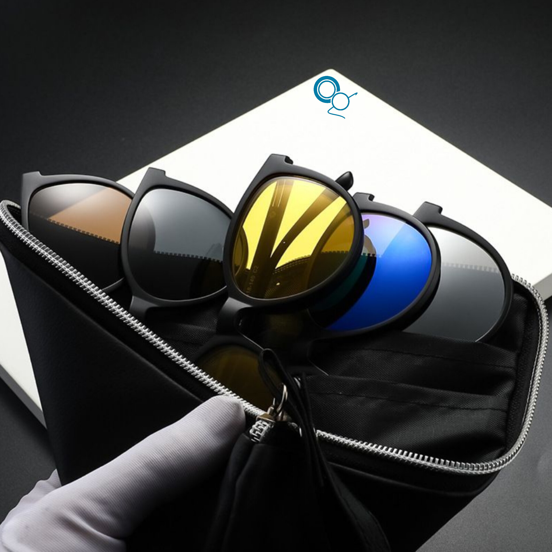 رنگ‌های مختلف کاور عینک کاوردار مدل 2365