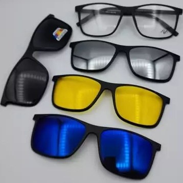 فریم عینک طبی مگنتی کاوردار به همراه 4 کاور مگنتی آفتابی کد 2299