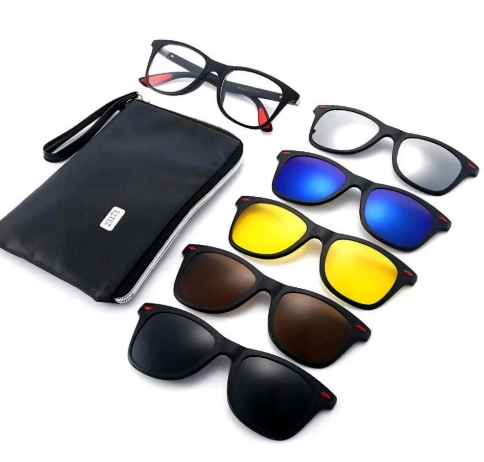 عینک طبی مگنتی 5 کاوردار کد 2317 مدل ویفری کد 984231