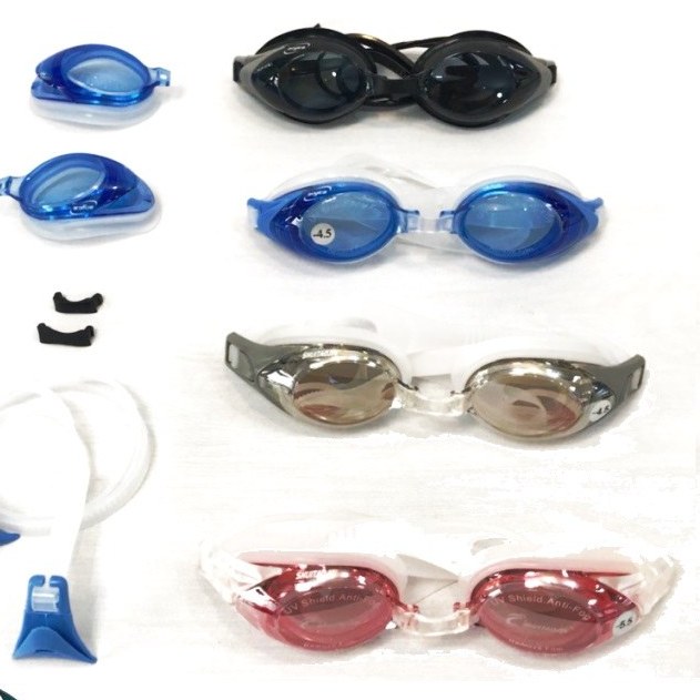 عينک شنا نمره دار با كيفيت عالی ضد بخار